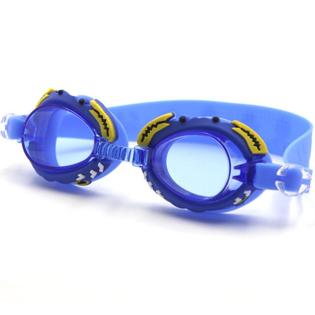 Leuke Cartoon Krab Kids Zwembril Waterdicht Anti Fog Jongens Meisjes Zwembad Zwemmen Glassess Siliconen Kinderen Eyewear Brillen: blue