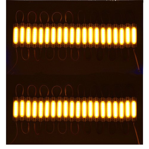20Pcs Led Module 20Pcs Leds Super Heldere String Light Met Lens Witte Kleur Waterdichte Smd Reclame Led module: YELLOW