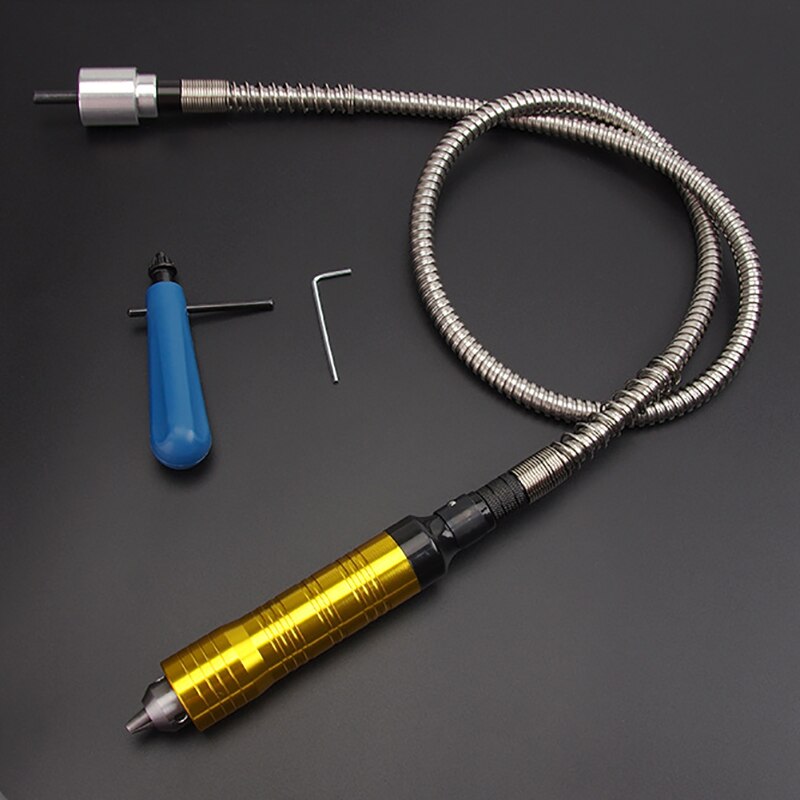 Eje Flexible para amoladora eléctrica, con Cable de extensión de mango de mandril de 0,3-6,5mm para herramienta de amoladora rotativa de taladro eléctrico