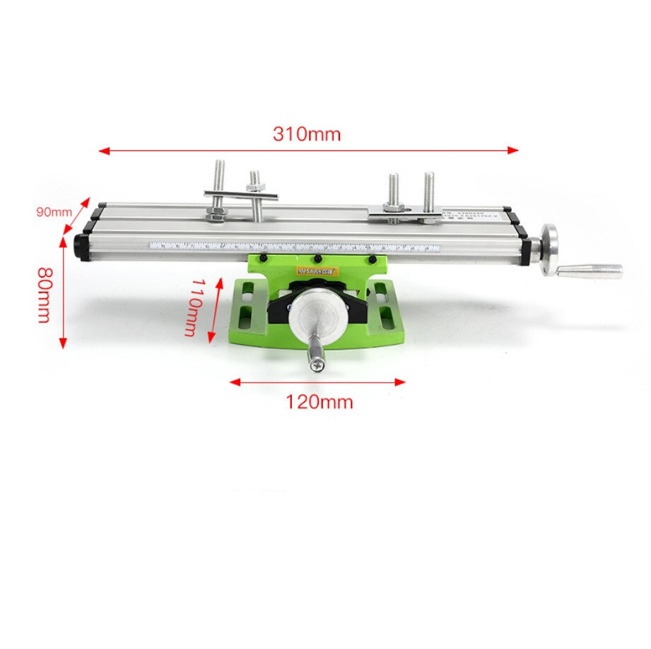 Mini Compound Bench Milling Machine Bench Drill Vise Fixture Work Table Drill Precision Multifunction Drill Milling Machine