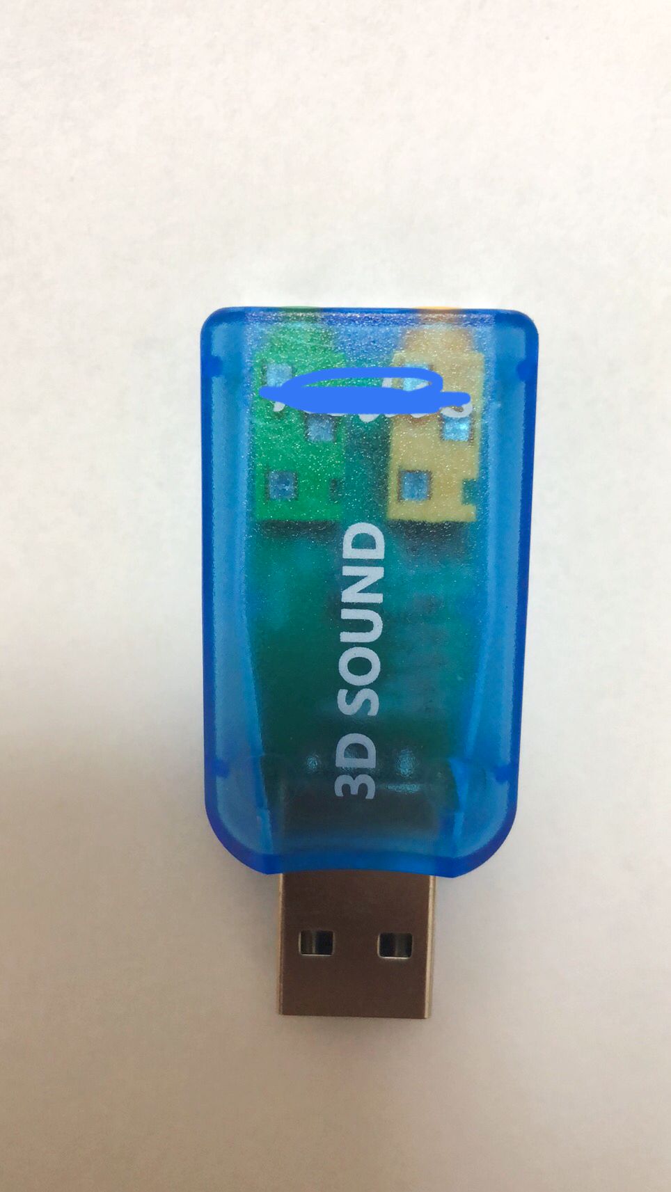 mini zewnętrzna karta dźwiękowa USB robić 3.5mm Mic wtyczka słuchawkowa stereofoniczny 3D zestaw słuchawkowy adapter audio głośnik interfejs robić laptopa PC: niebieski