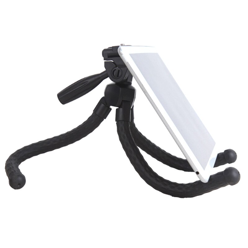 Pieuvre téléphone portable trépied appareil photo reflex Triple angle support de bureau en direct (avec pince de téléphone portable + Selfie Bluetooth)