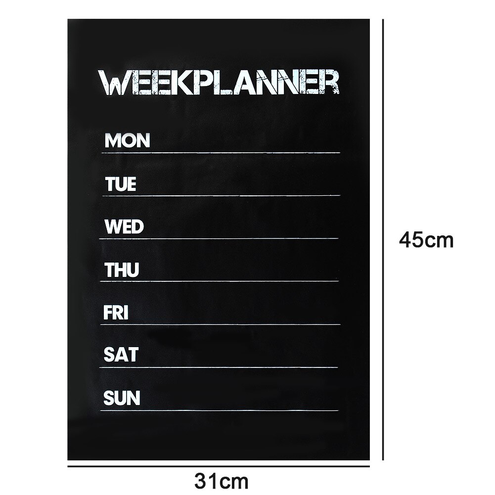 Wall Sticker Weekly Memo