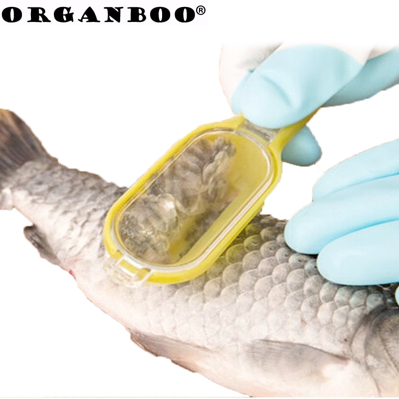 Cheap Useful 1Pcs kitchen tool cleaning fish skin fish scales brush shaver Remover Cleaner Descaler Skinner Scaler fishing tools