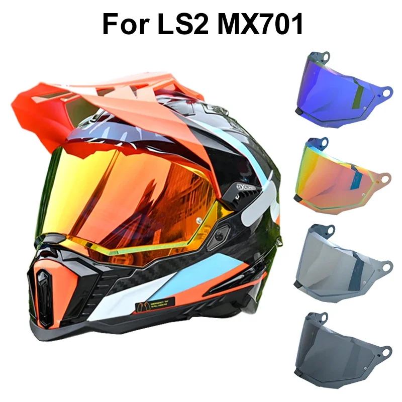 Visière Teintée Pour Casque Moto LS2 MX701 – Anti-UV, Anti-rayures Et Facile à Installer