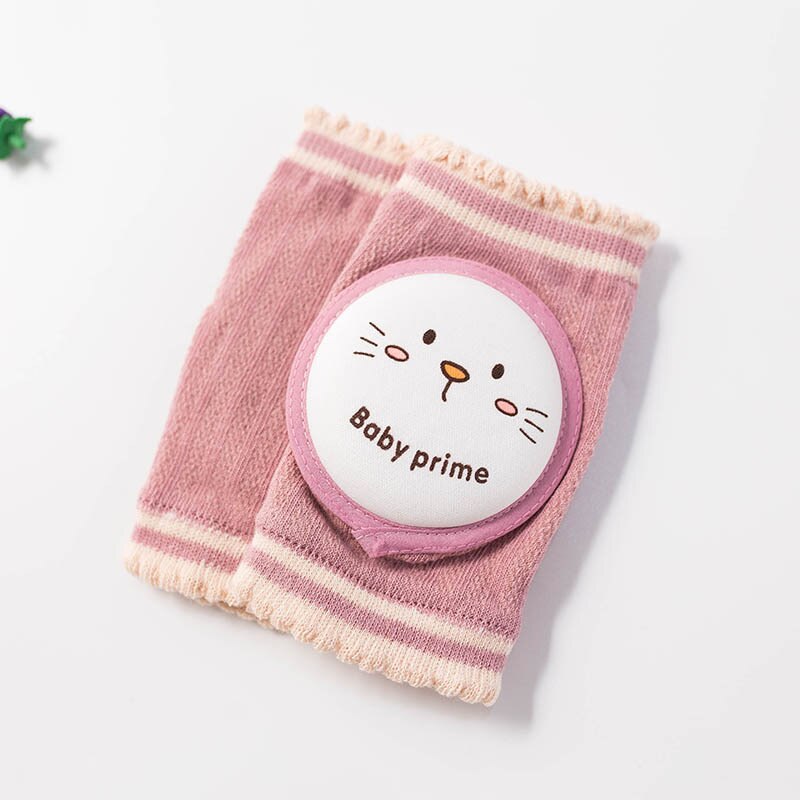 Kids Meisje Jongen Kruipen Elleboog Zuigelingen Peuters Baby Mesh Knie Pads Protector Veiligheid Katoen Knie Pad Baby Anti-Fall beenwarmers: pink