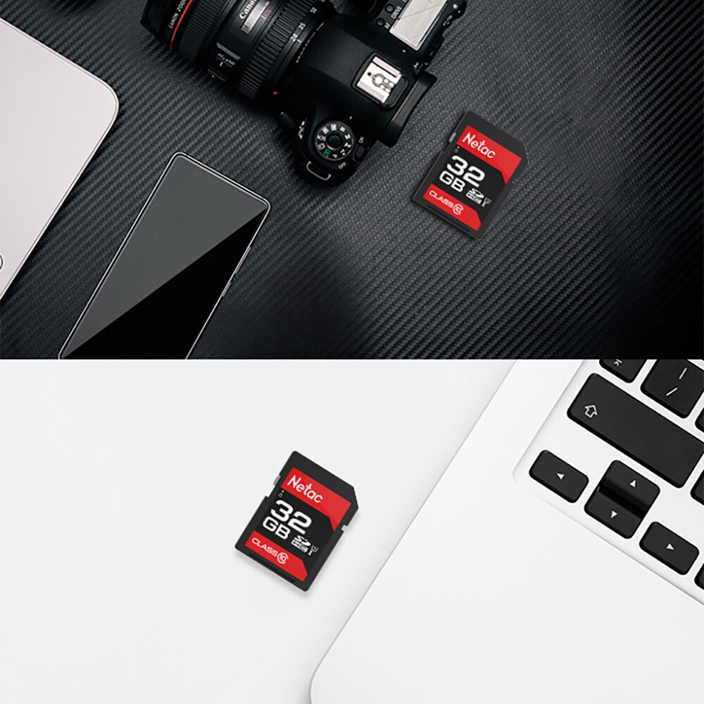 Netac P600 Sd-kaart 32Gb Sdhc/Sdxc Originele Geheugenkaart 64Gb Klasse 10 U1 Hoge Snelheid Van 80 Mb/s 16Gb 128Gb Voor Camera & Dv & Laptop