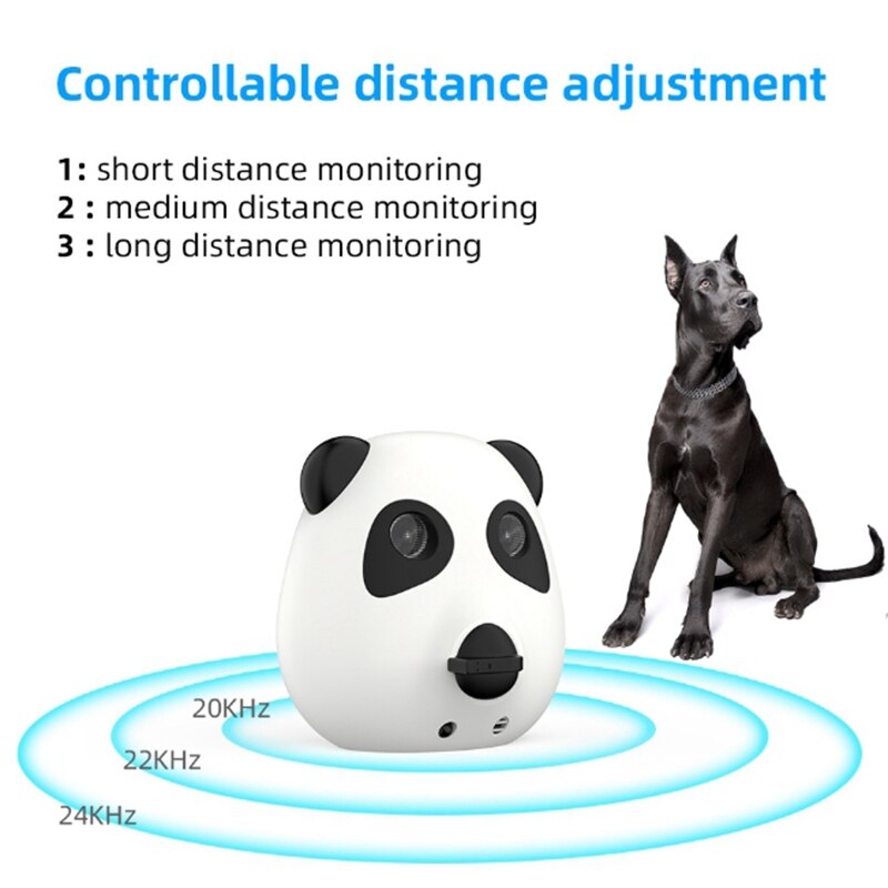 Ultrasonic Dog Bark Stopper Barking Deterrent Distance Anti Barking Device Indoor Outdoor Dog Bark Control Device