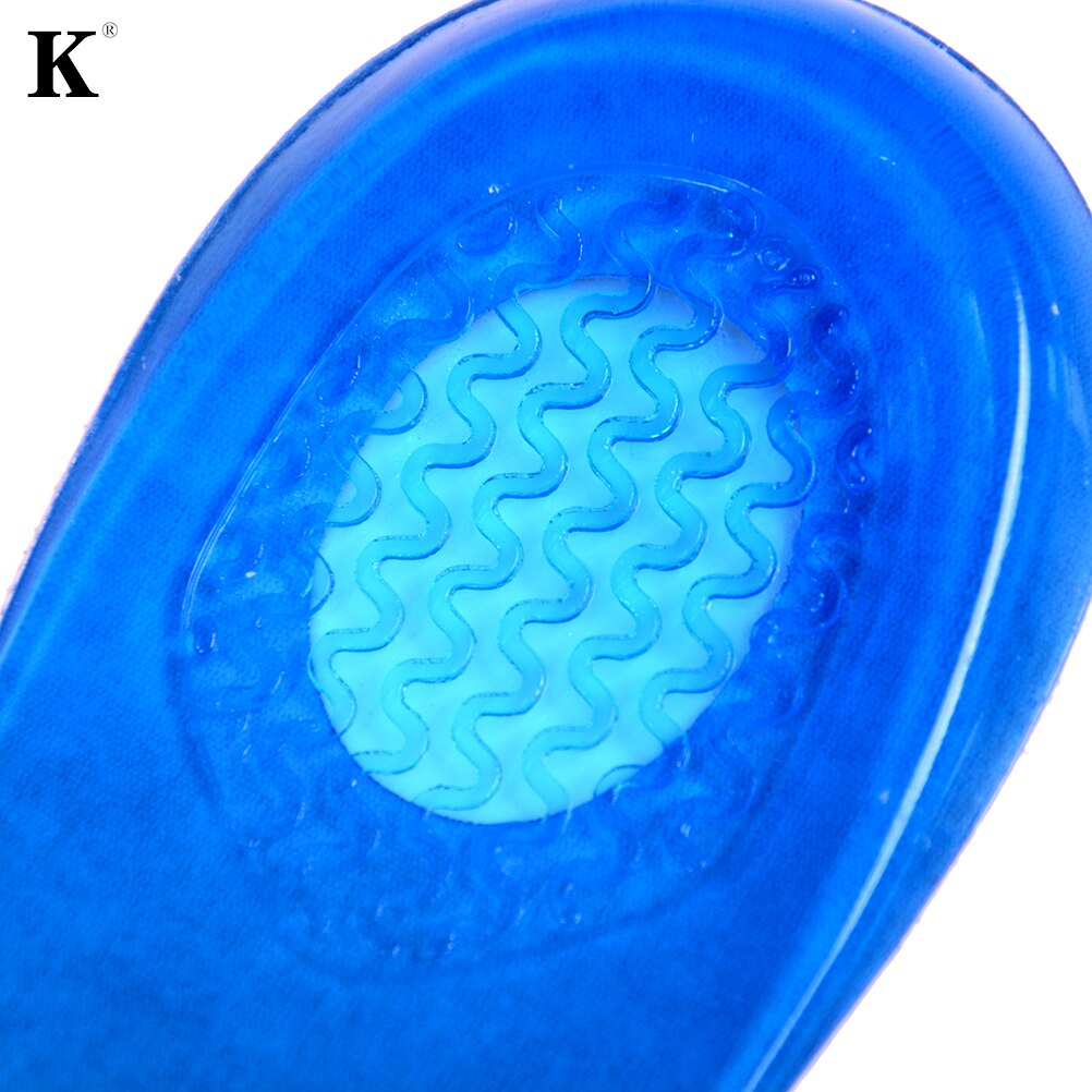Silicon Gel Insoles Back Pad Heel Cup for Calcaneal Pain Health Feet Care Support spur feet cushion silica pads