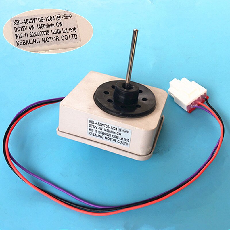 Applicable To TCL Refrigerator Fan Motor KBL-48ZWT05-1204 DC12V 4W 1450r/min CW W29-11 1204B Motor Parts