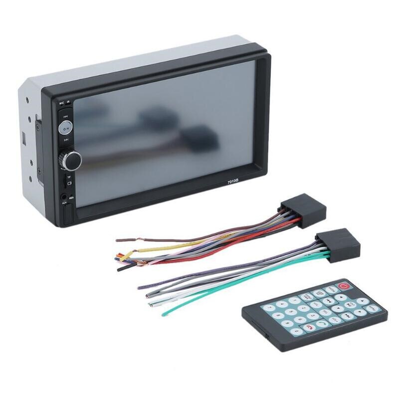 2din 7 Inch Touch Screen Car Radio Stereo Bluetooth MP5 Player FM Audio Receiver SD/USB/AUX Support Rearview Camera