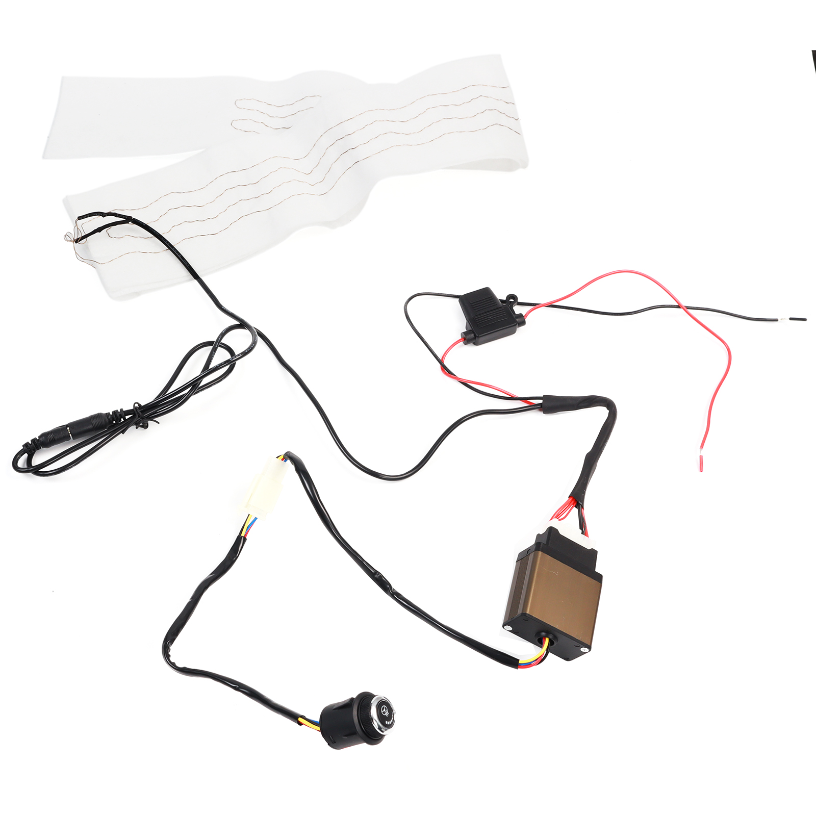 130 cm Universal Auto Beheizte Lenkrad Abdeckung Heizung DIY Kit Pad Winter Mit Schalter Hand Wärmer 12 V thermische Zubehör