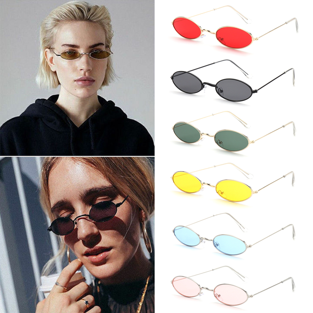 Gootrade rétro petites lunettes de soleil ovales Okulary Vintage nuances lunettes de soleil pour hommes femmes Anti-lumière bleue lunettes