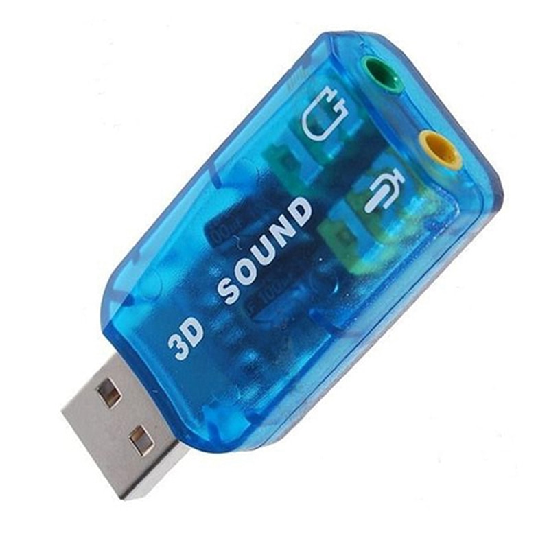 2 stuks geluidskaart 7.1 externe o-adapterdrivers cd stereo geluidskaartadapter (compatibel met windows 7 ) usb 2.0 & usb 5.1