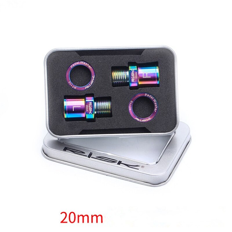 16Mm/20Mm Voor Mtb Road Fiets Pedalen Een Paar Fiets Pedaal As Extenders Fiets Pedaal Extension Bouten spacers