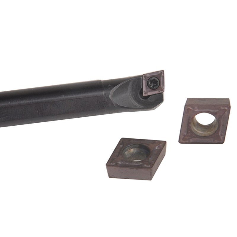 Cnc Tool Bar Set 10 Ccmt0602 Carbide Inserts + 3 Sclcr Boring Tool Holders With 3 Wrenches For Lathe Turning
