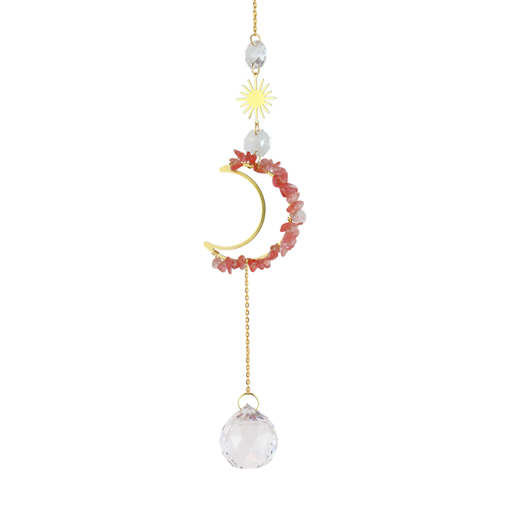Big Crystals Wind Chime Prism Sun Catchers Handmade Jewellery Garden Hanging Dream Catcher Pendant Rainbow Chaser Ornament: 06