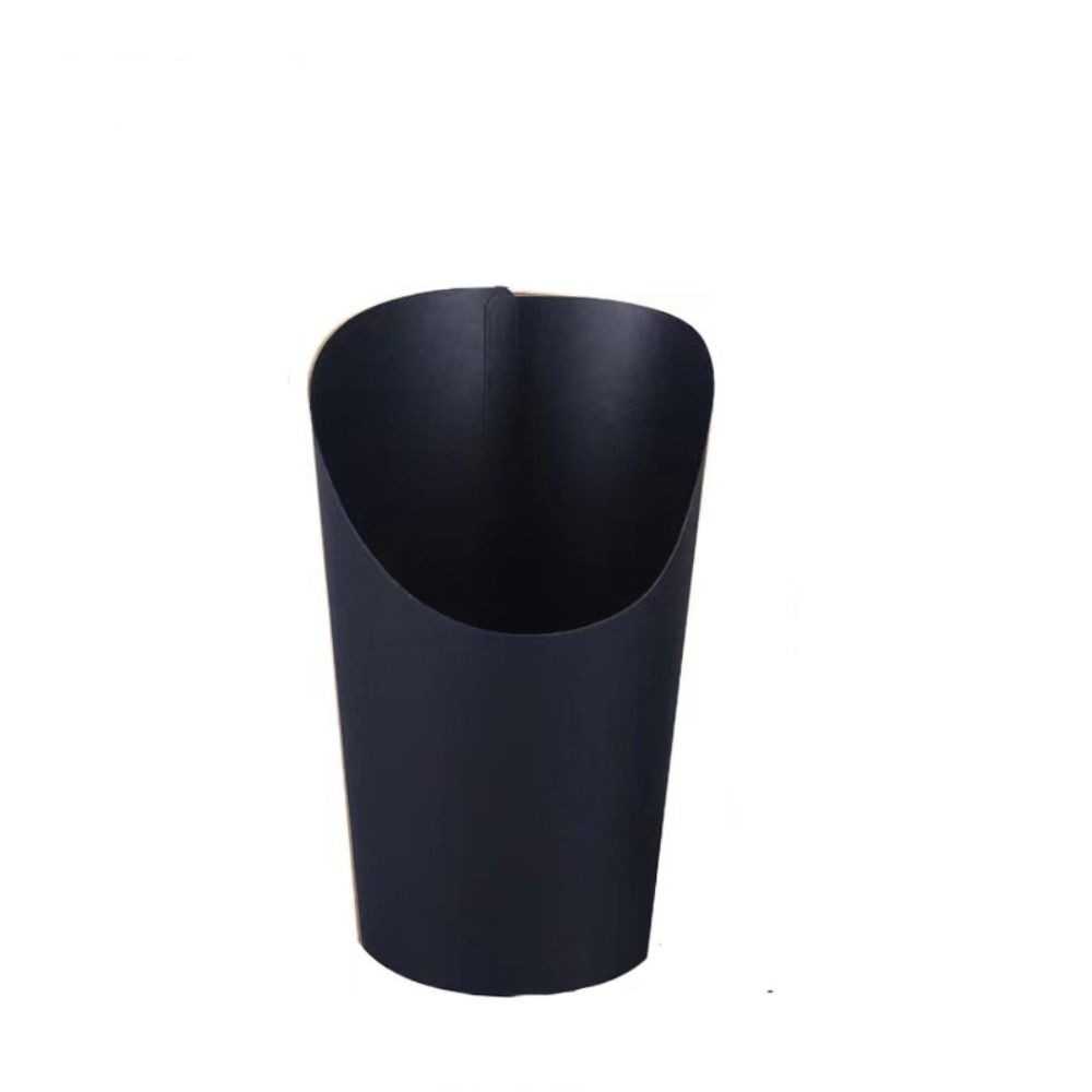 50pcs Charcuterie Cups Disposable Kraft Paper Slant Cup Water Proof Thickened French Fries Cup Oil-proof Ice Cream Cup Sundae: Red / 1pc