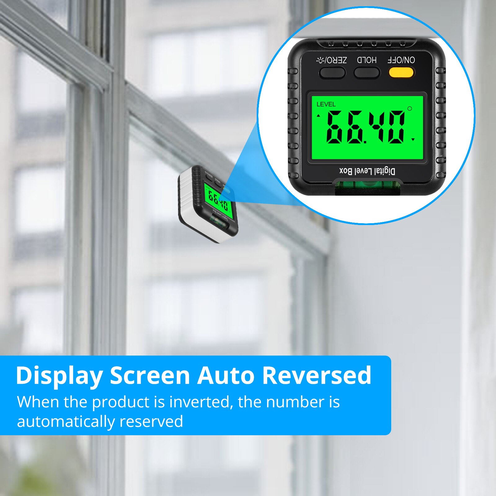 Neoteck Digital Level Box Protractor Angle Finder Level Gauge Bevel Gauge Inclinometer With Magneti Based Backlight Level Bubble
