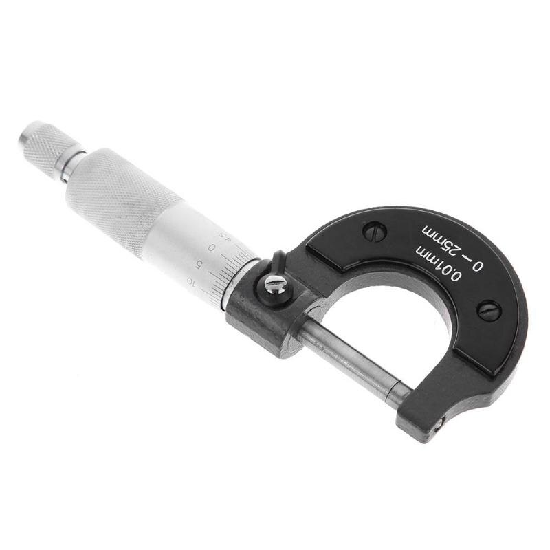 Precision 0-25Mm/0.01Mm Outside Micrometer Caliper Gauge Vernier Caliper Measuring Tools Micrometer Gauging Tools