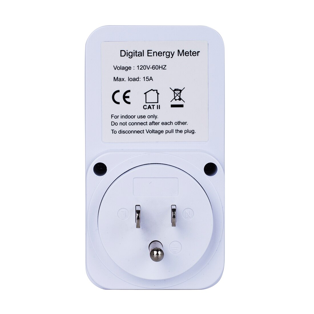 Plug-in Digital Wattmeter LCD Energy Monitor Power Meter Electricity Electric Meter Usage Monitoring Socket