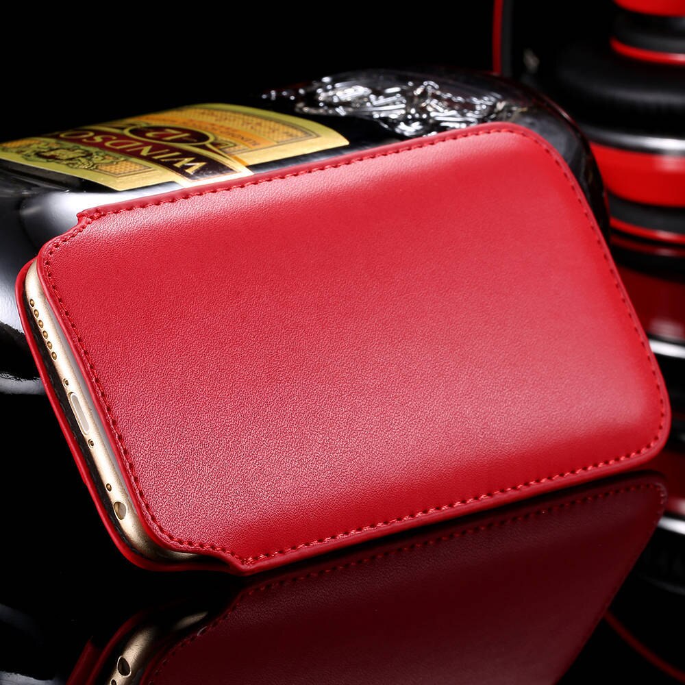 NORTHFIRE 5.5 pouces universel téléphone sac étui pour Huawei P30 Pro PU cuir étuis pour Xiaomi Mi9 luxe affaires Vintage pochette: red