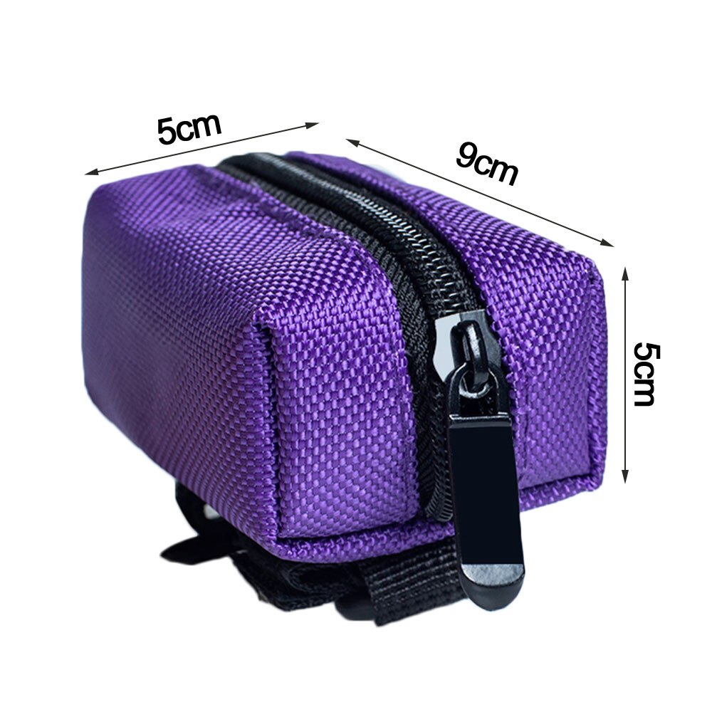 Bolsas de basura con cremallera para recoger excrementos de perro y mascota, bolso para ganchillo, dispensador portátil, suministros para mascotas