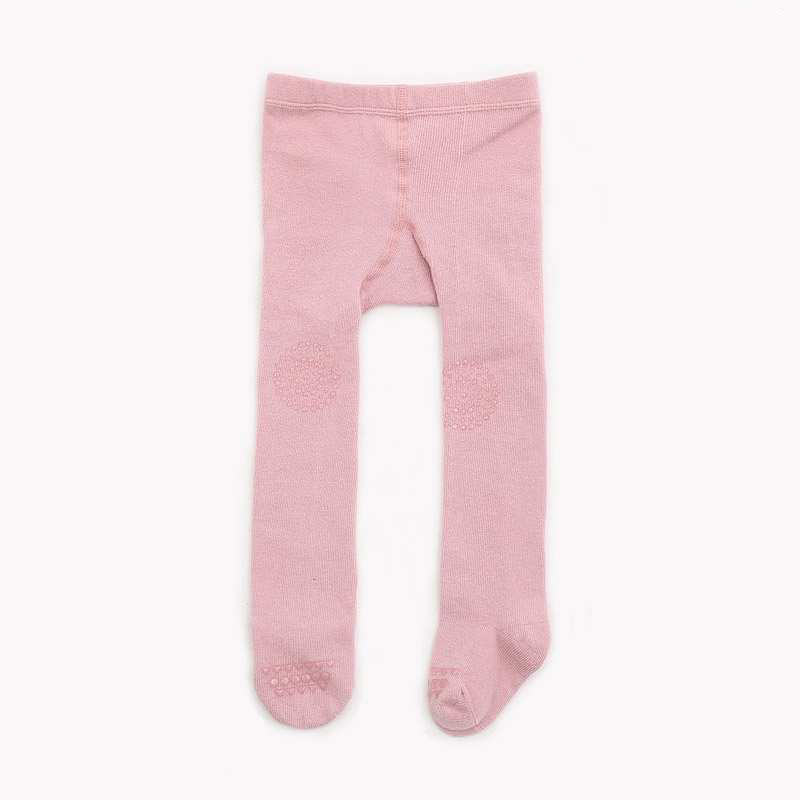 Vår höst baby kryp tight anti-stress strumpbyxor barn baby småbarn halkskydd strumpbyxor med gummidyna: 0 to 1 år rosa / 1 to 3 år gammal