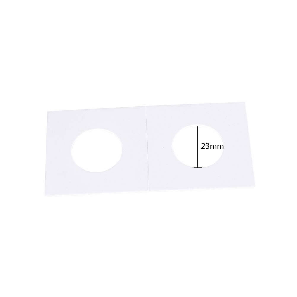 50PCS Square Cardboard Coin Holders Coin Supplies Coin Album Collection Lighthouse Stamp Coin Holders Cover Case 23/27/33/35mm