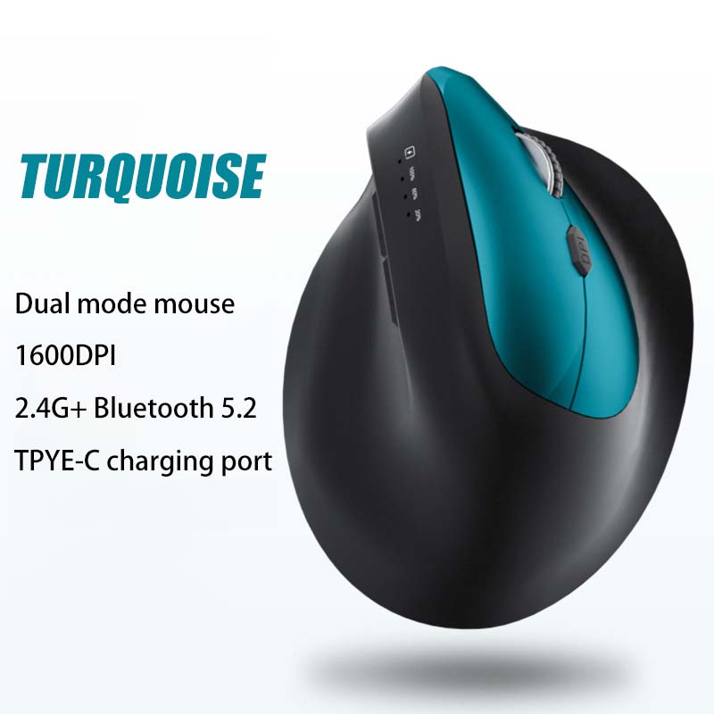 Xiaomi Bluetooth Vertical Mouse Tri-Mode Ergonomic 9600 DPI Adjustable Optical Silence Gaming Mouse Office Dormitory Comfortable: Yellow