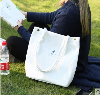 Canvas tas canvas tas vrouwelijke schouder student koreaanse versie van harajuku luie wind boodschappentas: Stijl 4