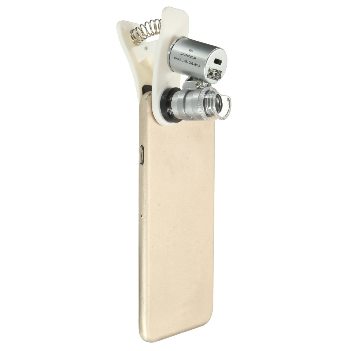 Lente de aumento Universal para teléfono móvil lupa de microscopio portátil para joyería, lupa con luz LED para iPhone 11, 60 aumentos