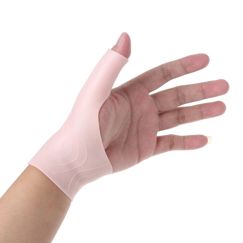 2 Stks/paar Siliconen Gel Polssteun Bretels Vingerloze Compressie Handschoenen Duim Stabilisator Voor Pijnbestrijding Artritis Tendinitis