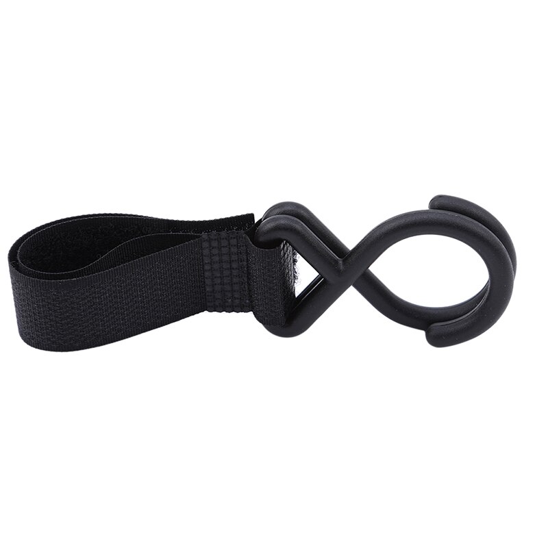 2 Pieces Baby Stroller Hook Snap Baby Toy Strap Pram Pushchair Multi Purpose Hanging Clips Wheelchair Car Seat Rotating Hooks: 2PCS-Black-2096