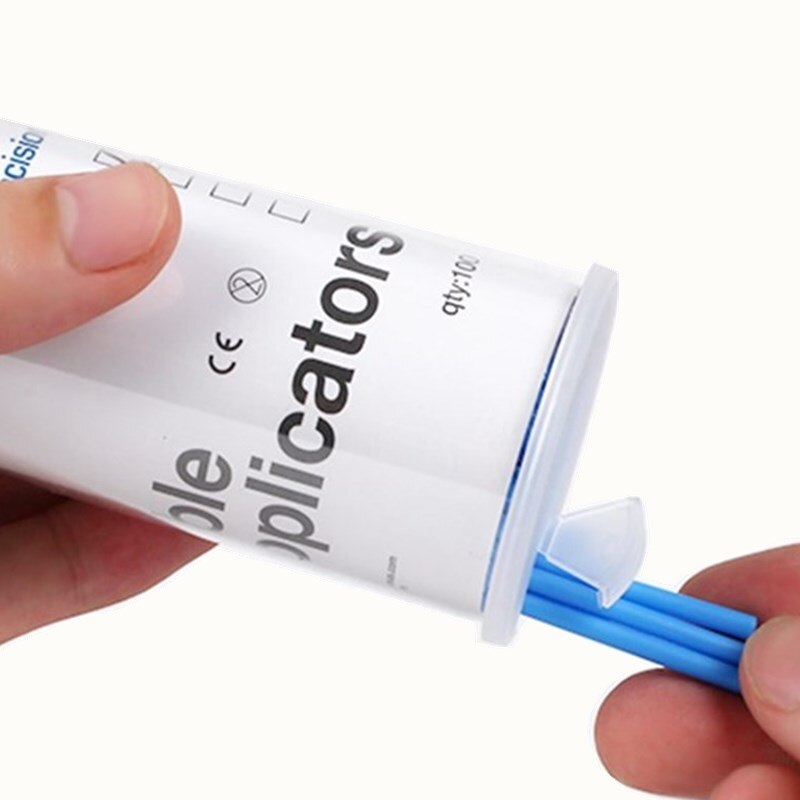 100pcs Micro/lot kam haar wimper lijm haar gebruik kam om het haar te verwijderen van de haar wegwerp applicator.