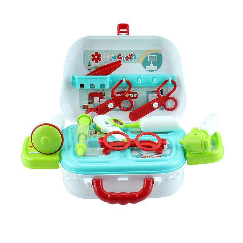 Gesimuleerde Medische Schoudertas Set Arts Apparatuur Koffer Kit Voor Kids Kinderen Speelhuis Speelgoed Verjaardagscadeautjes