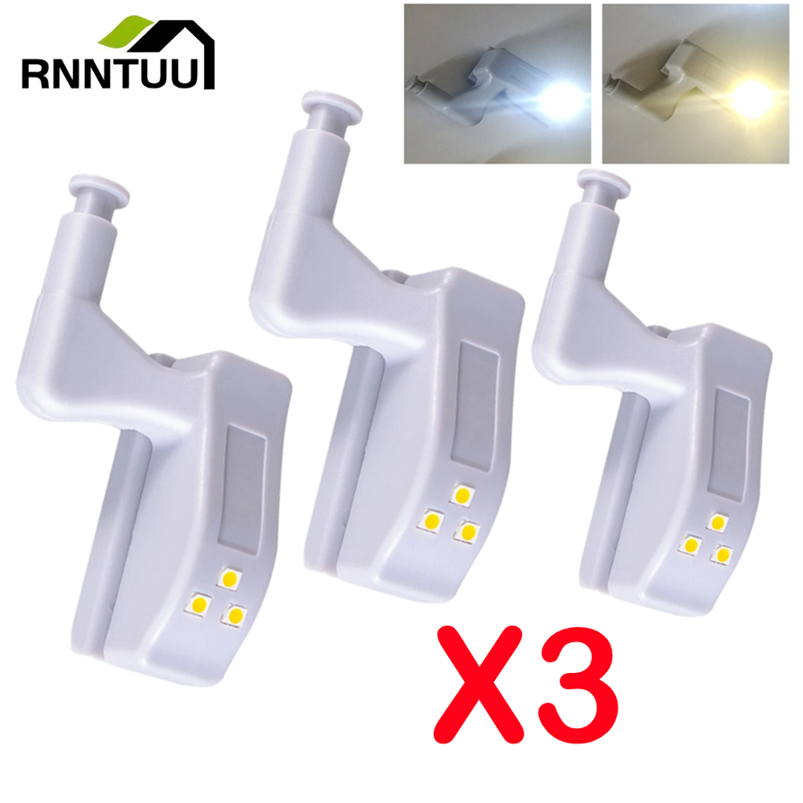 3/ st led-lampa under skåp, universal, garderobslampa, sensor, led, armario, innergångjärnslampa för skåp, garderob, kök