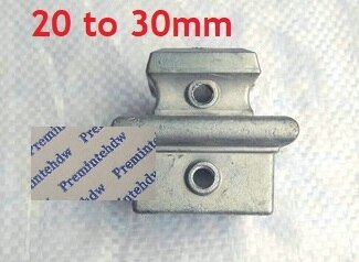 4 st/lot oavslutade fyrkantiga runda aluminium golvstolpar fläns trapp ledstång balustrar justerbara brickfäste kopplingsbeslag: 20 to 30mm