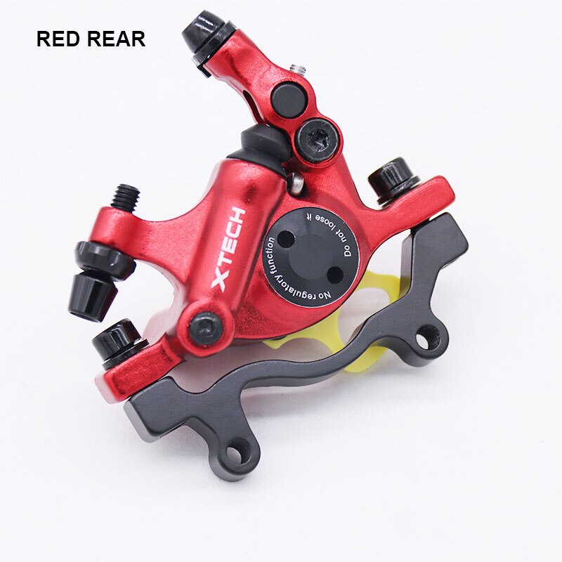 ZOOM XTECH-pinzas de freno de disco hidráulico HB100 para bicicleta de montaña, delanteras y traseras, 120/140/160/180MM, MT200 M315: Red Rear