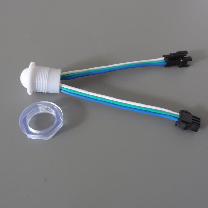 WS2813 addressable 16mm diameter;DC5V;RGB full color led smart module;0.24W(one 5050 SMD LED);IP68;milky cover