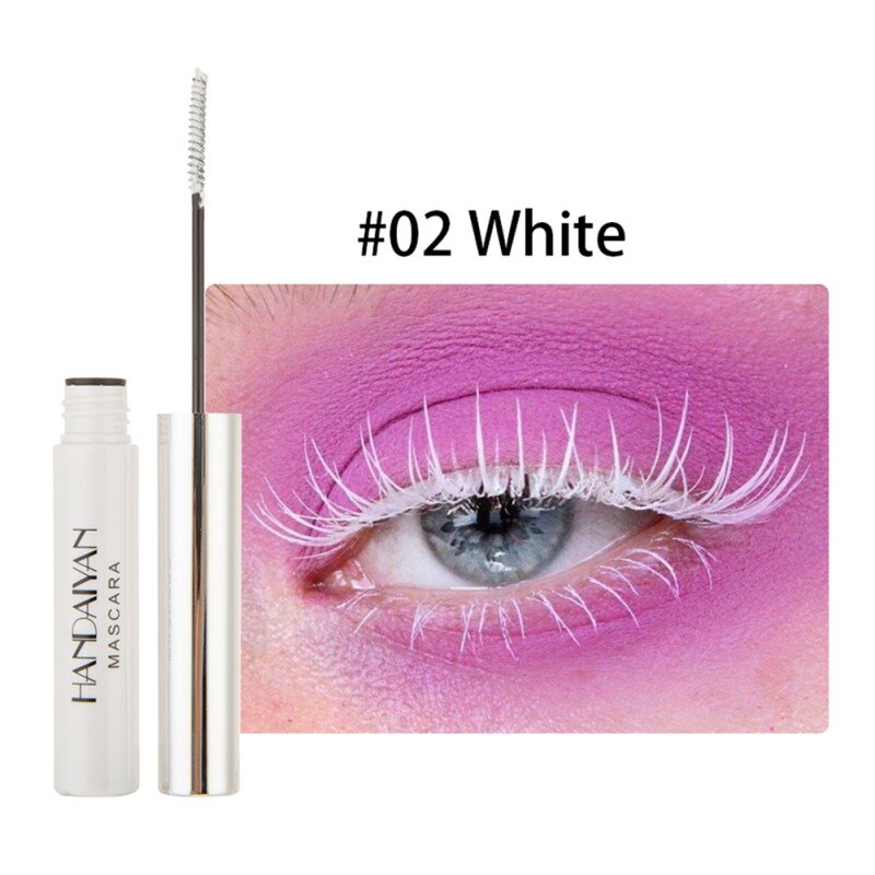 Blå grøn rød lilla sort hvid blæk mascara hurtigtørre øjenvipper krølle forlængelse makeup vandfast mascara øjenvipper