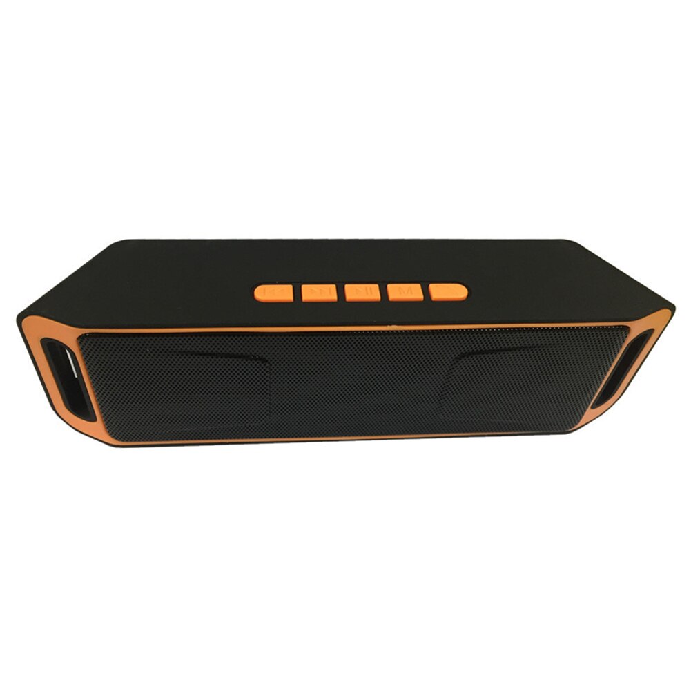 40W Portable Bluetooth Speaker Draadloze Outdoor Stereo Waterdichte Usb/Tf/Aux Fm Speaker PUO88: orange