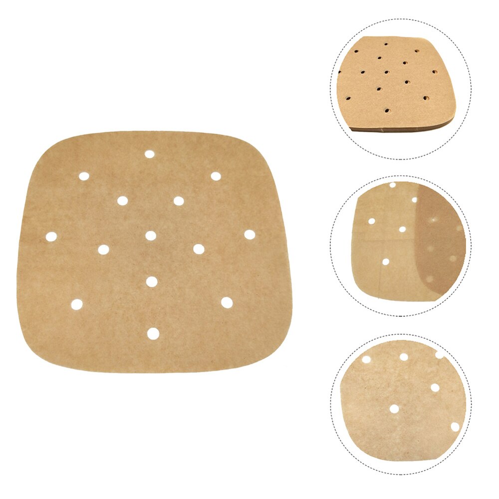 200pcs Home Barbecue Papers Non Stick Baking Papers Practical Steamer Papers