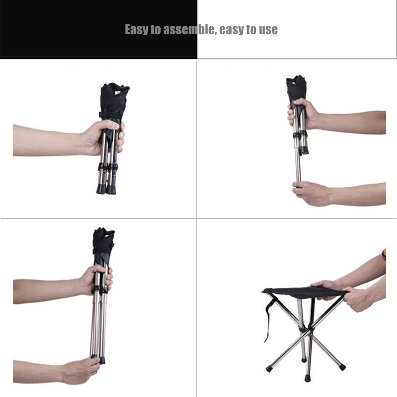 Outdoor Furniture Retractable Stool Chairs Portable Stool Lounge