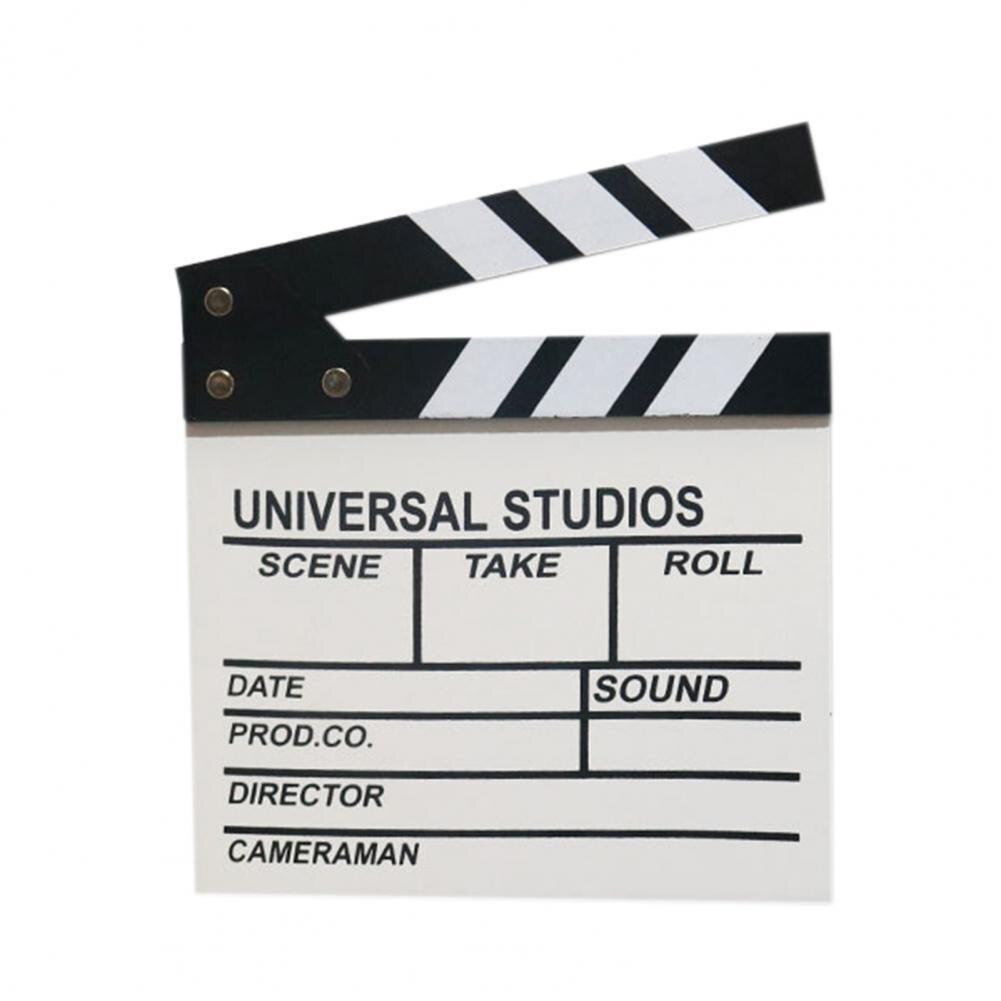 60% Film Clapboard Lightweight Portable Stable Film Director Clapboard Action Movie Clapper Board for Studio Live