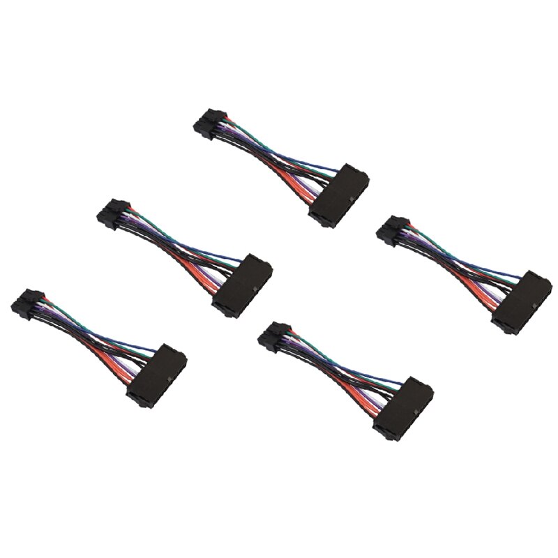 5Pcs 24Pin Om 12Pin Psu Belangrijkste Voeding Pc Atx Adapter Verlengkabel Snoer Voor Acer Q87H3-AM