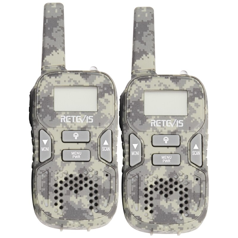 RETEVIS 2Pcs RT33 Mini Walkie Talkie For Kids Child Hf Radio 0.5W PMR FRS/GMRS 8/22CH VOX PTT Flashlight LCD Display PMR446: Default Title