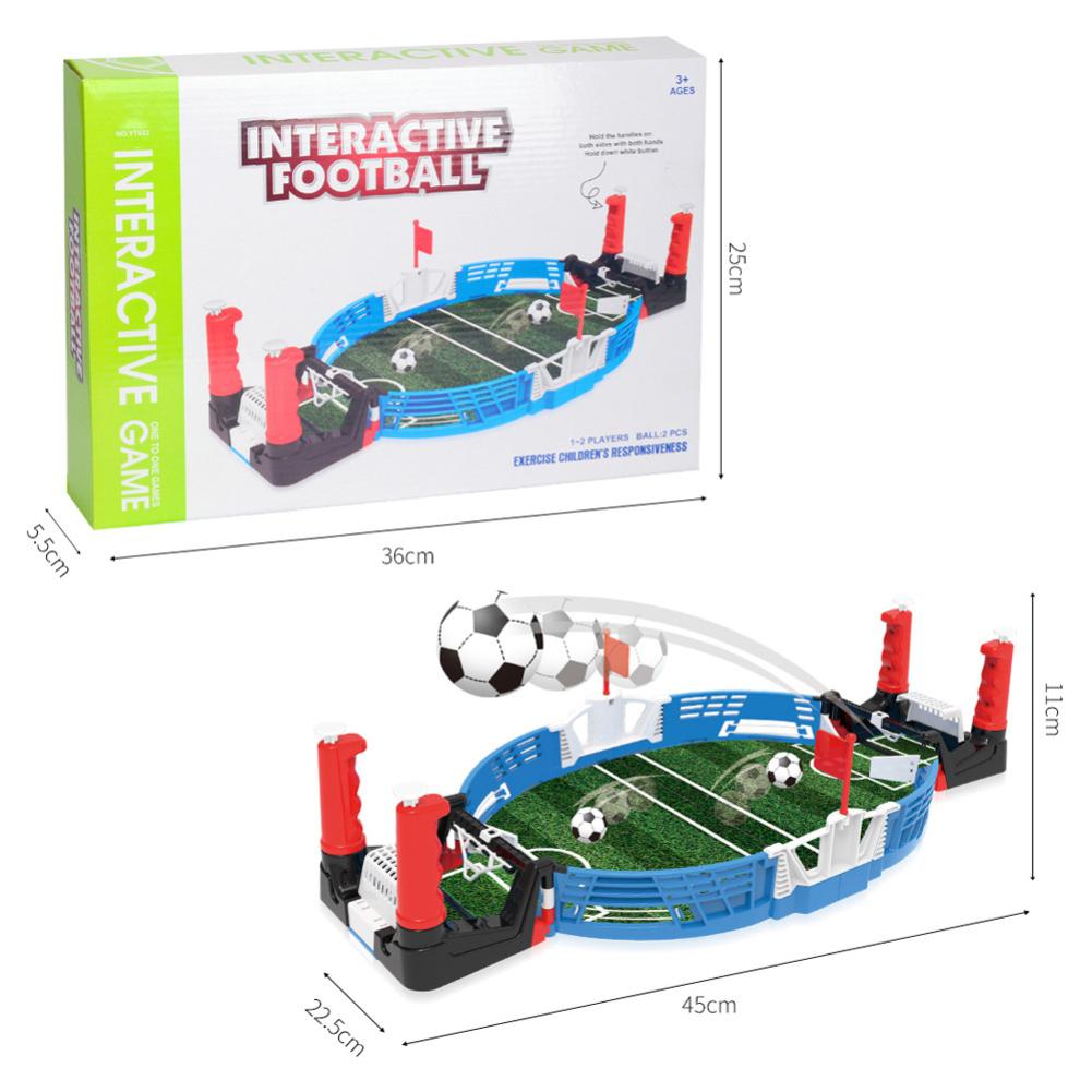 Mini bordplade fodboldbane med bolde hjemmekamp legetøj til børn