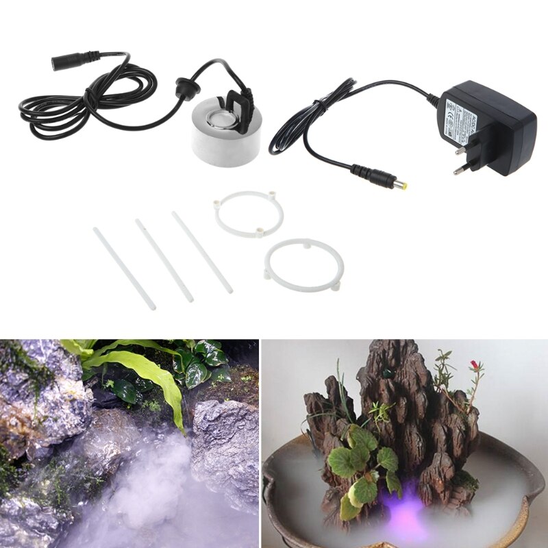 Nebulizador de fuente de agua, generador de niebla súper ultrasónico de 24V y 20mm, vaporizador,