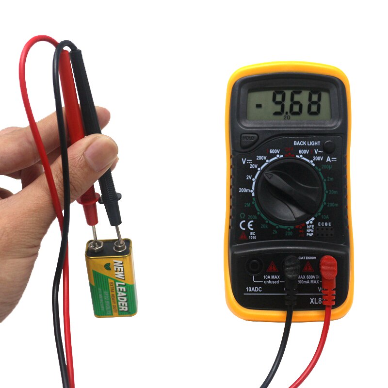 xl830l digital multimeter XL830L Handheld LCD Multimetro Backlight AC/DC Ammeter Voltmeter XL830L Voltage Tester Ammeter